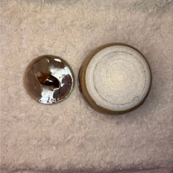 Bruce Nyeste Signed Ceramic Honey Pot, Mud Sweat And Tears Pottery, Canada, BC - Picture 7 of 9